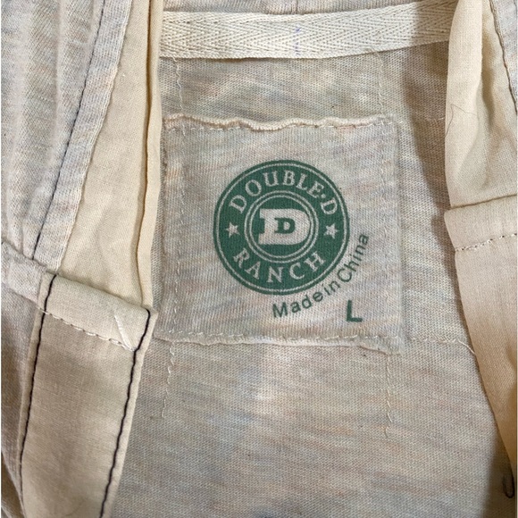 NWT Double D Ranch Saddle Pad Hooded Embroidered Long Sleeve Western Top Large - Picture 4 of 11